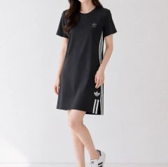 L 極美品 adidas ジャンプスーツ 黒ブラック レディース アディダス