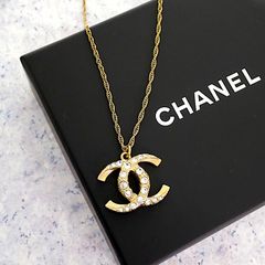 K18 豪華なCCロゴ・アコヤパールネックレス - メルカリ