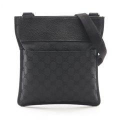 極美品】グッチ ショルダーバッグ シマレザー ポシェット ダーク