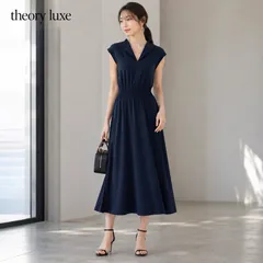 theory luxe ワンピース 濃紺 半袖 フレア 40 2026年最新】セオリーリュクス ワンピースの人気アイテム - メルカリ