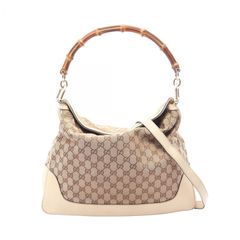 GUCCI 巾着 ブライト ディアマンテ レザー ショルダーバッグ ネイビー