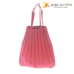 ■ me ISSEY MIYAKE ミー イッセイ ミヤケ プリーツトートバッグ ハンド 鞄 TRUNK PLEATS BAG エコ袋 ポリエステル レディース レッド 赤のサムネイル