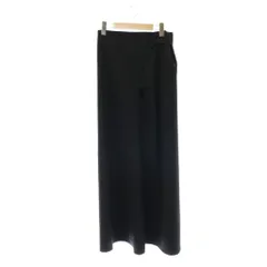 バッカ BACCA 24AW ストライプギャバ ラップロングスカート ウール Aライン 36 黒 ブラック 35054405101 /HS ■OSのサムネイル