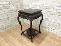 希少】 Karimoku カリモク 家具 花台 オールドカリモク コロニアル