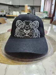 KENZO ケンゾー ブラック タイガー 刺繍 ベースボールキャップのサムネイル
