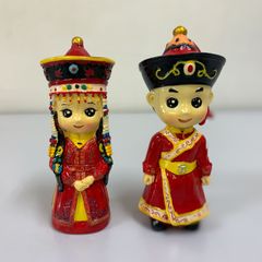 中国　縁起物　置物２体 中国人形 置物 2体セット 縁起物 - メルカリ