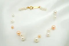田崎真珠 タサキ ベビーパール 2連 ブレスレット テグスワイヤー アクセサリー K18 TASAKI 6106jのサムネイル