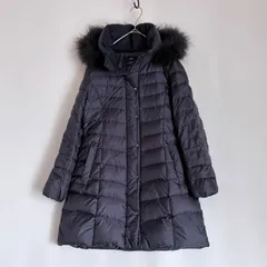 ニジュウサンク　23区　ダウンコート　ロングコート　３Way　Aライン　チャイニーズラクーンファー　ブラック　黒　洗える　ウォッシャブル　軽量のサムネイル