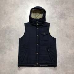 GQ5930◇STILL BY HAND : フード付 中綿ウールベスト◇48◇濃紺 スティンバイハンドのサムネイル