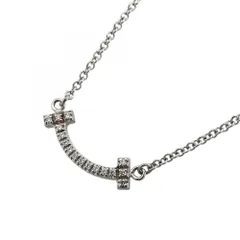 ティファニー(Tiffany) ティファニー ネックレス Tスマイル ミニ 18KWG ホワイトゴールド ダイヤモンドレディースのサムネイル