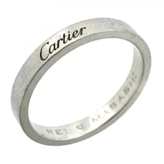 カルティエ(Cartier) カルティエ リング エングレーブド Pt950 プラチナ ＃58メンズのサムネイル