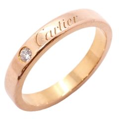 カルティエ Cドゥ エングレーブド ダイヤモンド リング 750 K18 現行品