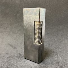 ダンヒルローラガスライター バーレー初期型 パテント入シルバー色 美 