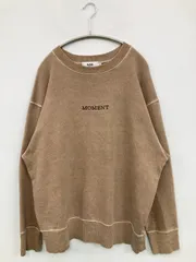 AZUL by MOUSSY アズールバイマウジー スウェット M ブラウン スウェット 無地 刺繍 長袖 レディースのサムネイル