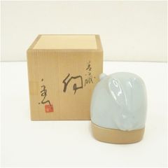 茶道具 兎 香合 加藤渓山 共箱 - メルカリ