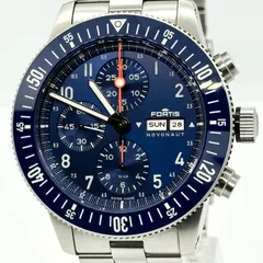 FORTIS フォルティス FW32317496 SS SS ノボノート F2040012 W.204.0022 ブルー AT メンズ 未使用級 腕時計 稼働品のサムネイル