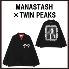 新品未使用　MANASTASH×TWIN PEAKS　コーチジャケット　S　ブラックのサムネイル
