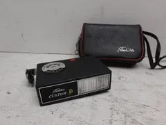 【ジャンク】TOSHIBA 東芝　カメラ用外部ストロボ　ストロボ　CUSTOM フラッシュ　カスタム 昭和レトロ　ヴィンテージ　2606【M】のサムネイル