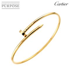 カルティエ Cartier ジュストアンクル スモール SM #18 ブレスレット K18 YG イエローゴールド 750 Juste Un Clou【証明書付き】 90328167