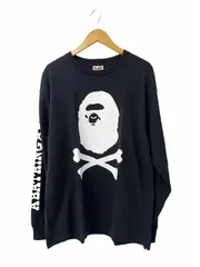 アベイシングエイプ A BATHING APE CROSSBONE L/S TEE クロスボーン プリント 長袖 Tシャツ XL 黒 ブラック ブランド古着ベクトル 中古260622のサムネイル