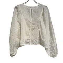 IENA LA BOUCLE (イエナラブークル) Flower ドットブラウス 26051914386010 ホワイト FREEのサムネイル