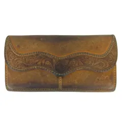 SAAD サード CARVING LEATHER WALLET カービング レザー ウォレット 長財布 ブラウン系【中古】のサムネイル