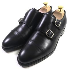 e0391 ジョンロブ william ダブルモンクストラップ 6.5EE 黒 - メルカリ