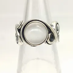 【美品】M'S COLLECTION　エムズコレクション　ムーンストーンリング　SILVER　シルバー925　11.0g　16号のサムネイル