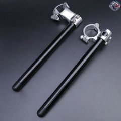 37 41 43 45 48 50 51MM オートバイ ハンドルバー 1.5インチ ライズドライザー クリップオン クリップオン フォークハンドルバー クランプ 