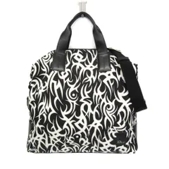 ディオール・オム(Dior Homme) トライバルモチーフ メンズ ナイロン,レザー ハンドバッグ,ショルダーバッグ ブラック,ホワイトのサムネイル