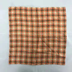 【ポール・スミス（Paul Smith COLLECTION）】オレンジ系の千鳥格子柄  ポケットチーフ（ハンカチ）（志）A-502のサムネイル