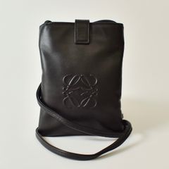 LOEWE ロエベ ナッパレザー シルバーチェーンショルダーバッグ - メルカリ