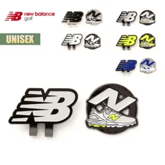ニューバランスゴルフ マーカー New Balance Golf シューズ×NB クリップマーカー マグネット ブランドロゴ シューズモチーフ ゴルフグッズ ラウンド小物 アクセサリー ブラック グレー ホワイト イエロー ブルー 012-6984002のサムネイル