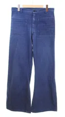 ミリタリー Military 70s 80s US NAVY Denim Sailor Pants アメリカ軍 デニム セーラー パンツ フレア パンツ SCOVILL ZIP スコービル ジップ デニム ブルー 103MB-1037のサムネイル
