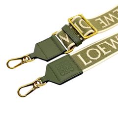 LOEWE ジャカード ショルダーストラップ 肩紐 緑 - メルカリ