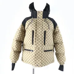 未使用品☆GUCCI グッチ 761698 GGキャンバス ボンバージャケット 現行品 2WAY ダウンジャケット 36 正規品 レディース 定価583000円のサムネイル