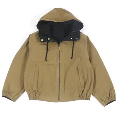 良品□GUCCI グッチ 20AW 609509 Orgasmique リバーシブル フーデッド ミリタリージャケット ベージュ ブラック 50 イタリア製 正規品のサムネイル