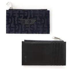 【並行輸入品】ディーゼル フラグメントケース メンズ ブラック モノグラム柄 DIESEL カードケース X10003 P6937 T6013のサムネイル