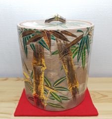 逢絢亭・新品】茶道具 火入 平戸焼 白磁 染付 唐子絵 横石嘉助 共