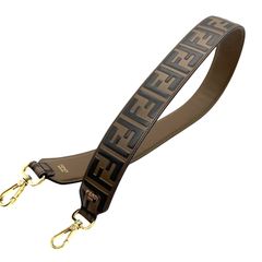 極美品】FENDI フェンディ ズッカ ストラップユー キャンバス レザー