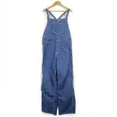 DRY　BONES　ドライボーンズ　CINCI　BUCKLE　OVERALLS　シンチバックオーバーオール　つなぎ　サロペット　Lサイズ　ストライプ柄　ブルー/ホワイトのサムネイル
