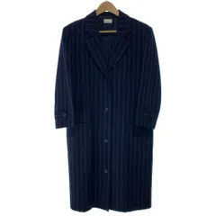 【中古】　THE GINZA STORY by YOHJI YAMAMOTO　ウールコート　ロング丈　シングルボタン　ライン　日本製　ドメスティック　古着　/2497のサムネイル