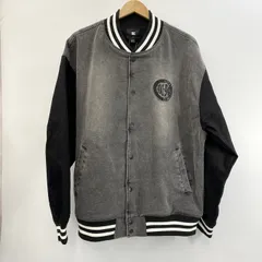 未使用 DC SHOES メンズ 26 VARSITY JACKET DJK261002 バーシティ ジャケット デニム スタジャン ブラック L アウター メンズ _201のサムネイル