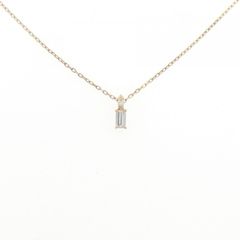 K18刻印 PGバケットカット ダイヤモンド ネックレス 0.25ct - メルカリ