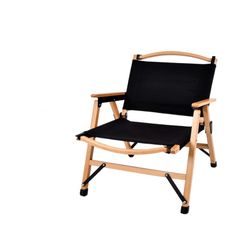 新品 オーク カーミットチェア 黒 ウォールナット 折りたたみ キャンプ