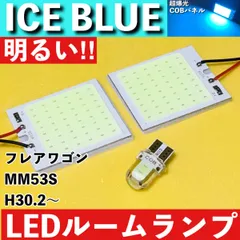 フレアワゴン MM53S [H30.2～] アイスブルー LED ルームランプ 超爆光 COBパネル 全面発光 水色 室内灯 パーツ ライトのサムネイル