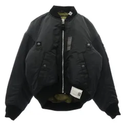 MIHARA YASUHIRO ミハラヤスヒロ A15BL061-0 レイヤード 再構築 MA-1 ボンバー ブルゾン ジャケット ブラック系 44【中古】のサムネイル