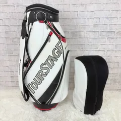 TOURSTAGE ツアーステージ キャディバッグ ゴルフバッグ golf ホワイト 初心者のサムネイル