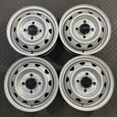 ブリヂストン ジェクト JECT スチールホイール 12×3.5J+45 PCD100/4H キャリィ エブリィ クリッパー 鉄ホイール 4本【1601W】のサムネイル