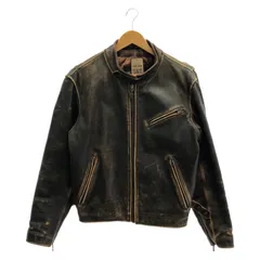 【中古】Harley Davidson レザージャケット M ブラウン[66]のサムネイル